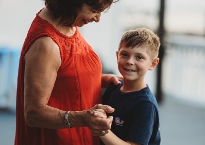 Family celebrating a special occasion at Amarante's Sea Cliff in New Haven, Connecticut