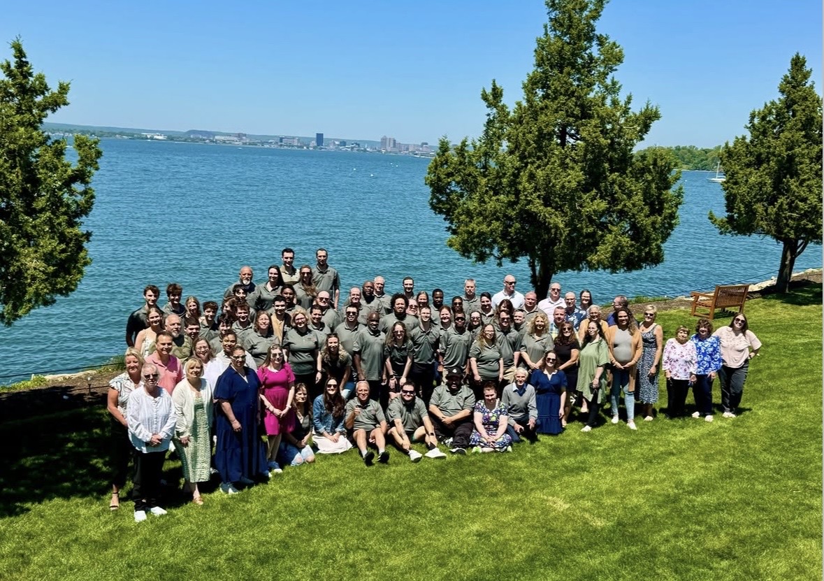 Connecticut Special Olympics participants gathered at Amarante's Sea Cliff overlooking Long Island Sound