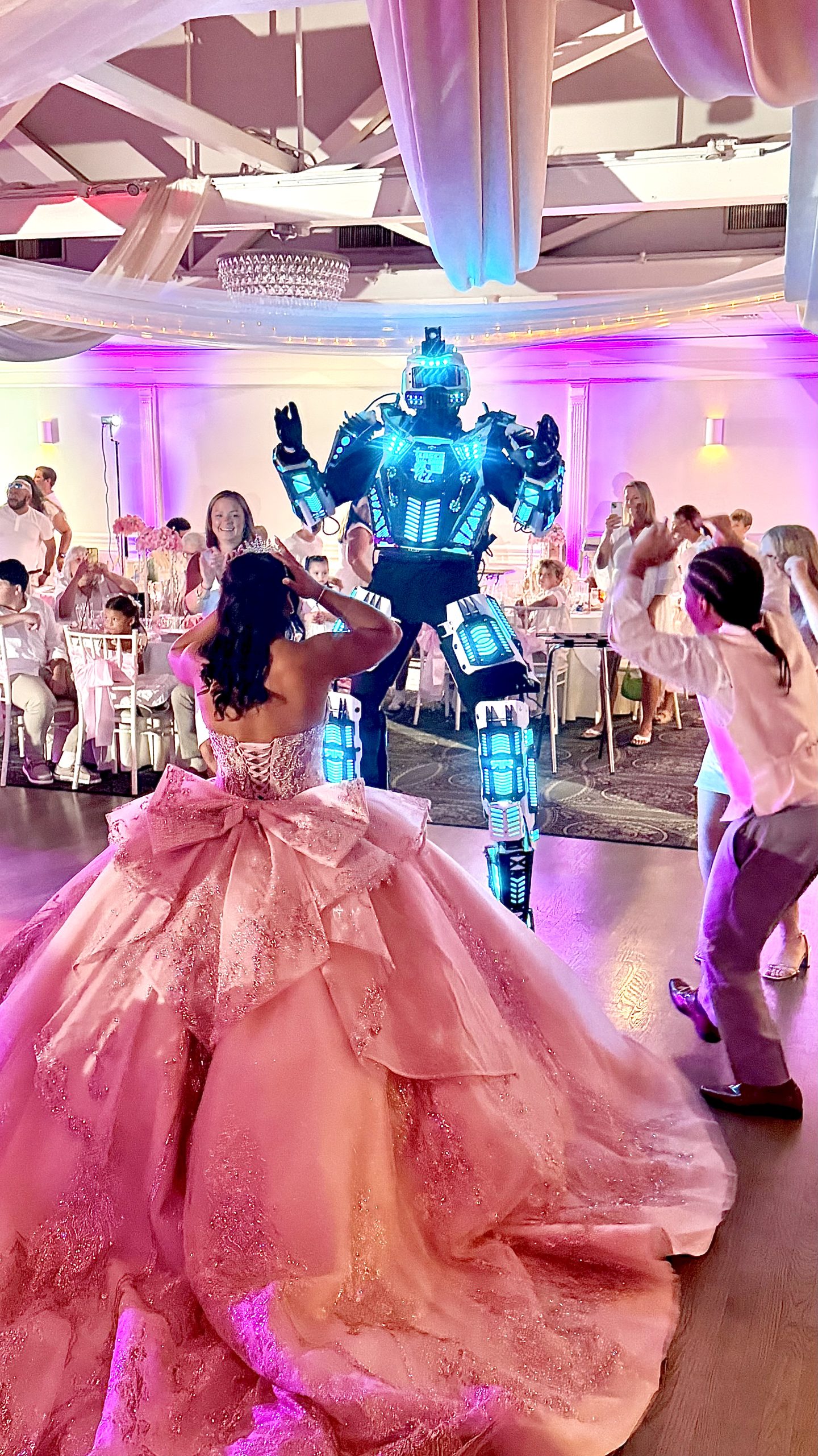 Quinceañera celebration in the Grand Ballroom at Amarante's Sea Cliff