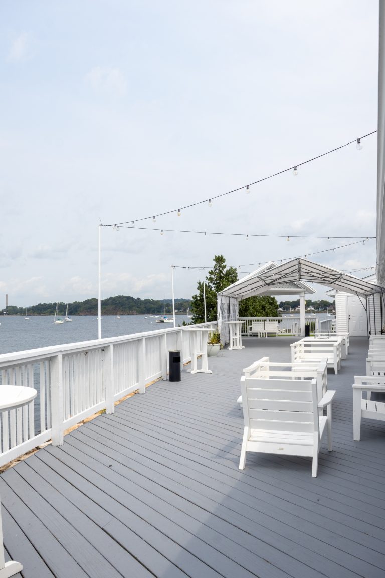 Waterfront grounds on Morris Cove