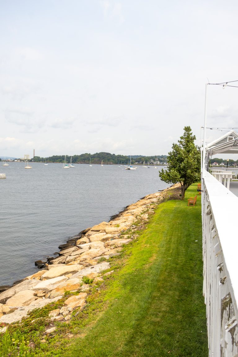 Waterfront grounds on Morris Cove