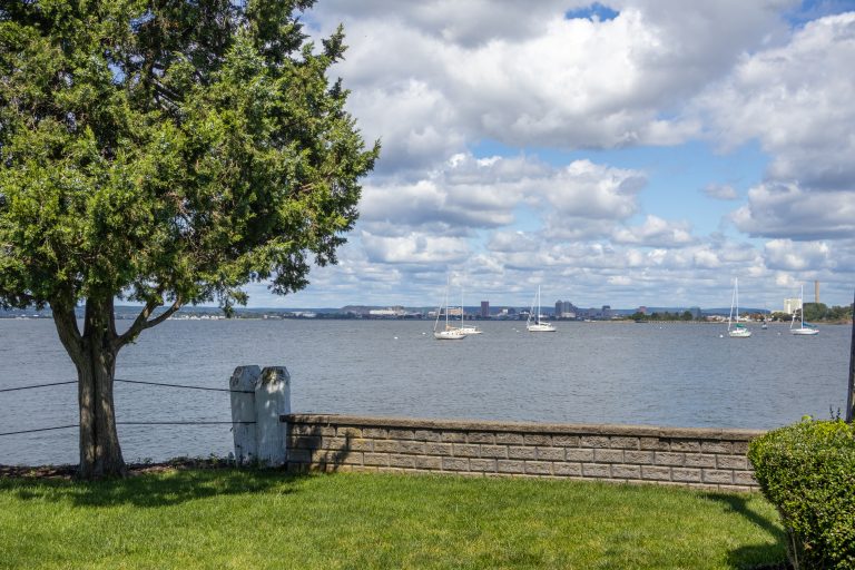Waterfront grounds on Morris Cove