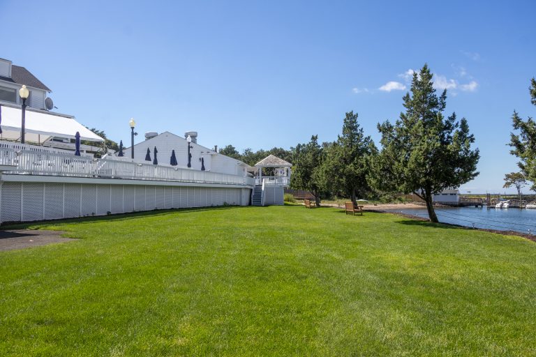 Waterfront grounds on Morris Cove