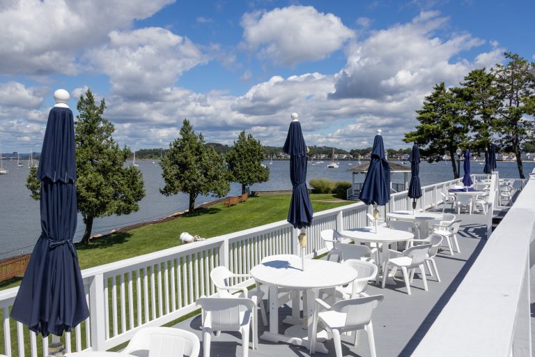 Waterfront grounds on Morris Cove