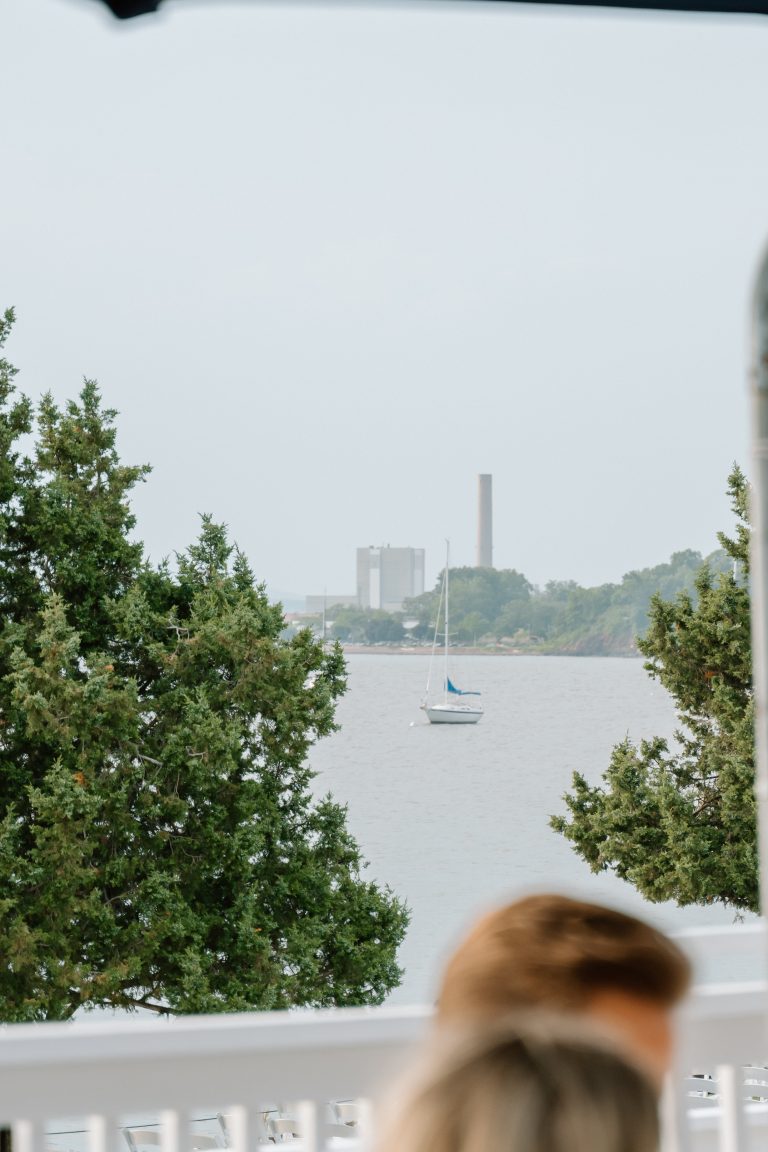 Waterfront grounds on Morris Cove